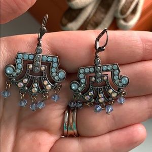 Art Deco Crystal Earrings